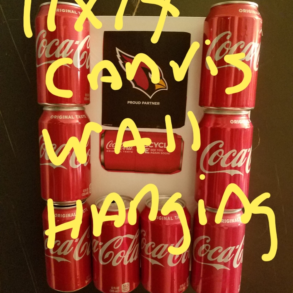 Handmade Coca Cola Wall Hanging Decor I made this on a 11×14 canvas board. Pl - Picture 12 of 12